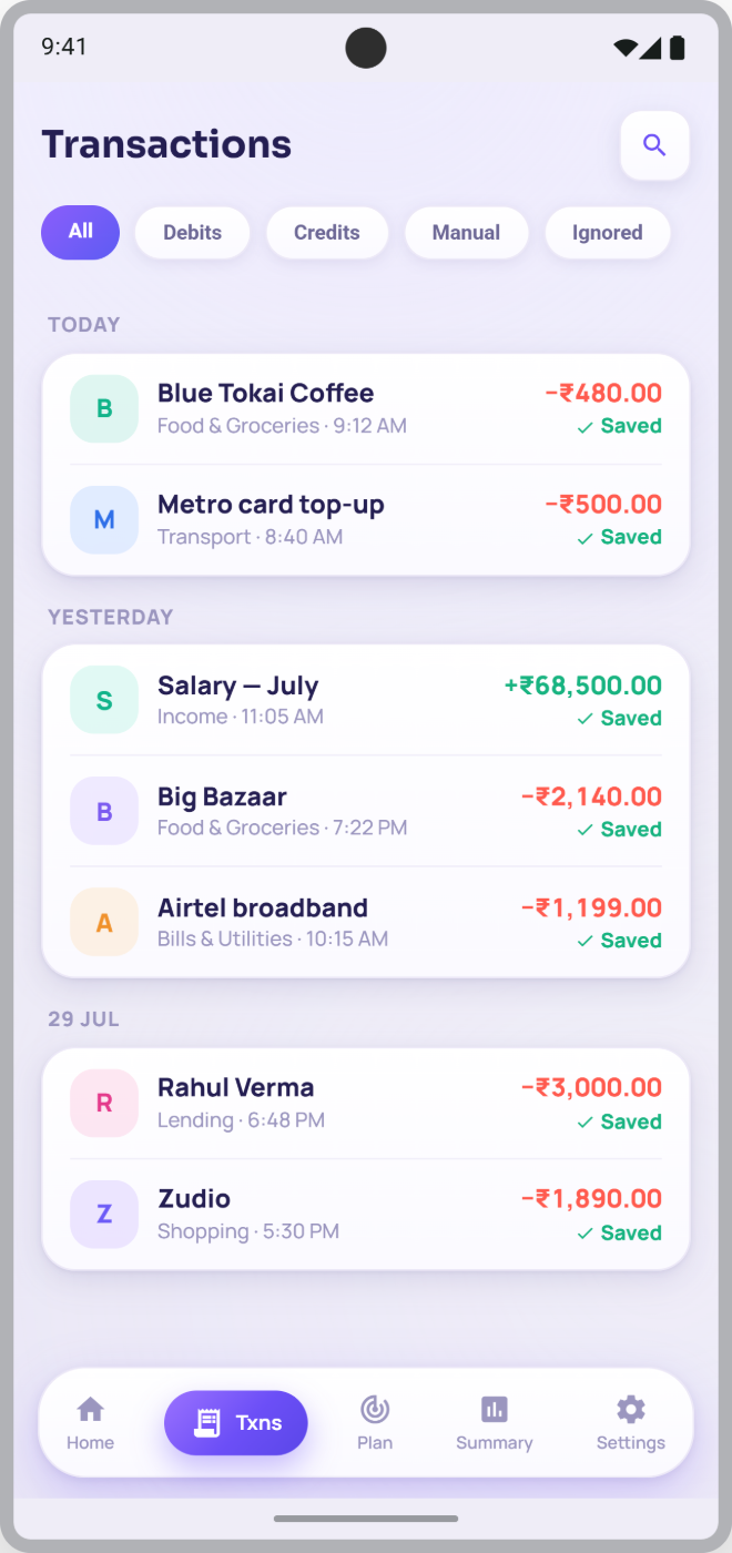 Transactions