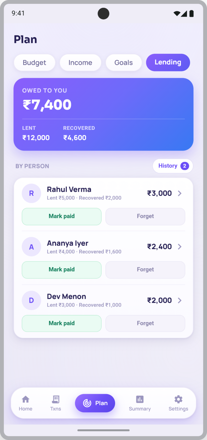 Lending